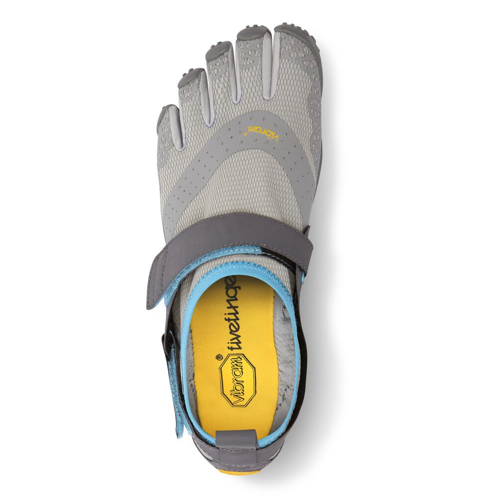 Vibram Five Fingers Womens Water Shoes - Grey/Blue - V-Aqua - 30495-GYDS